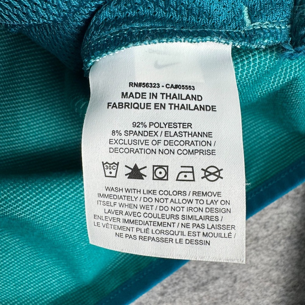 Nike V-Neck Running Jacket Snaps Lightweight Blue DH2083-367 Womens Small S - Picture 7 of 13